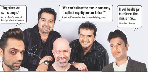 Abhay Deol, Shankar Ehsaan Loy and Bhushan Kumar