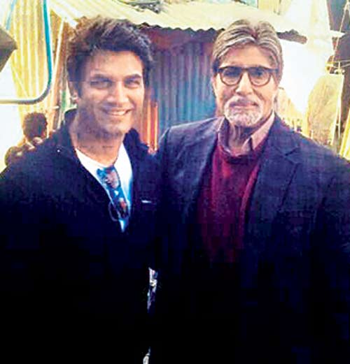 Sharad Kelkar and Amitabh Bachchan Sharad Kelkar and Amitabh Bachchan