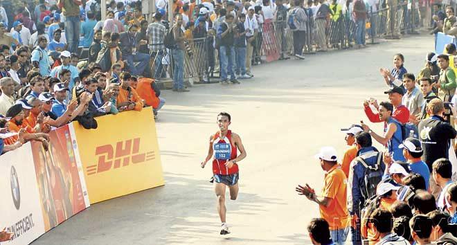 Elite Indian athlete Binning Lynkhoi. Pic/Atul Kamble Elite Indian athlete Binning Lynkhoi. Pic/Atul Kamble