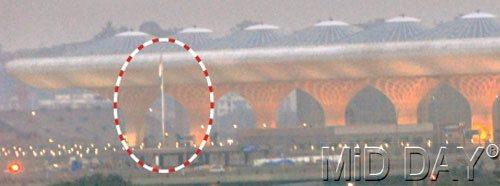The new terminal 2 at Mumbai airport has world-class facilities but no parking lot for taxi drivers. File photo