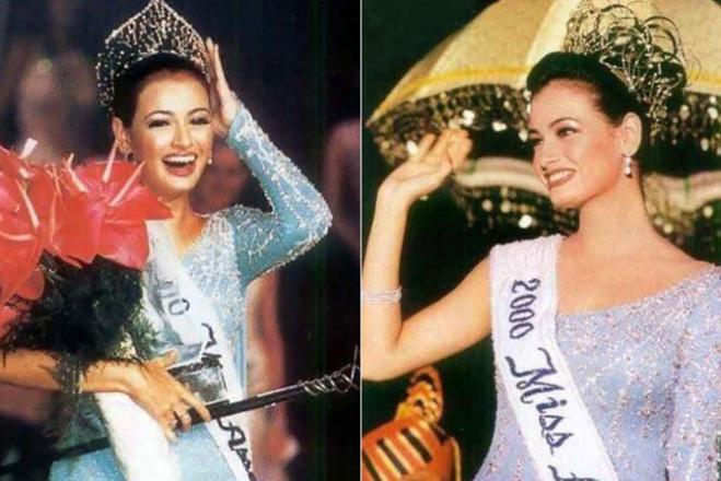 Dia Mirza at the International beauty pageant. Pictures courtesy/PR