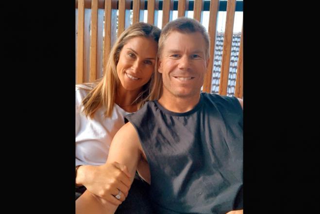 Candice with David Warner. Picture Courtesy/ Candice Warner's official Instagram