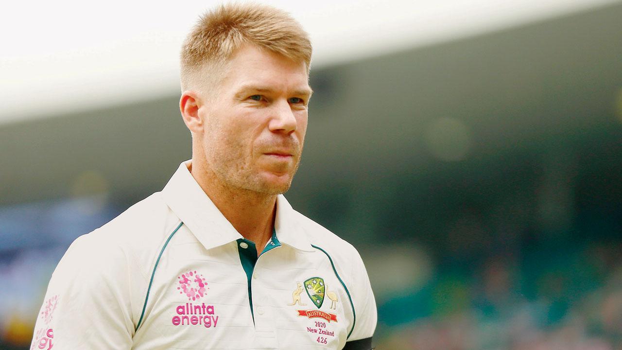 David Warner. Pic/AFP