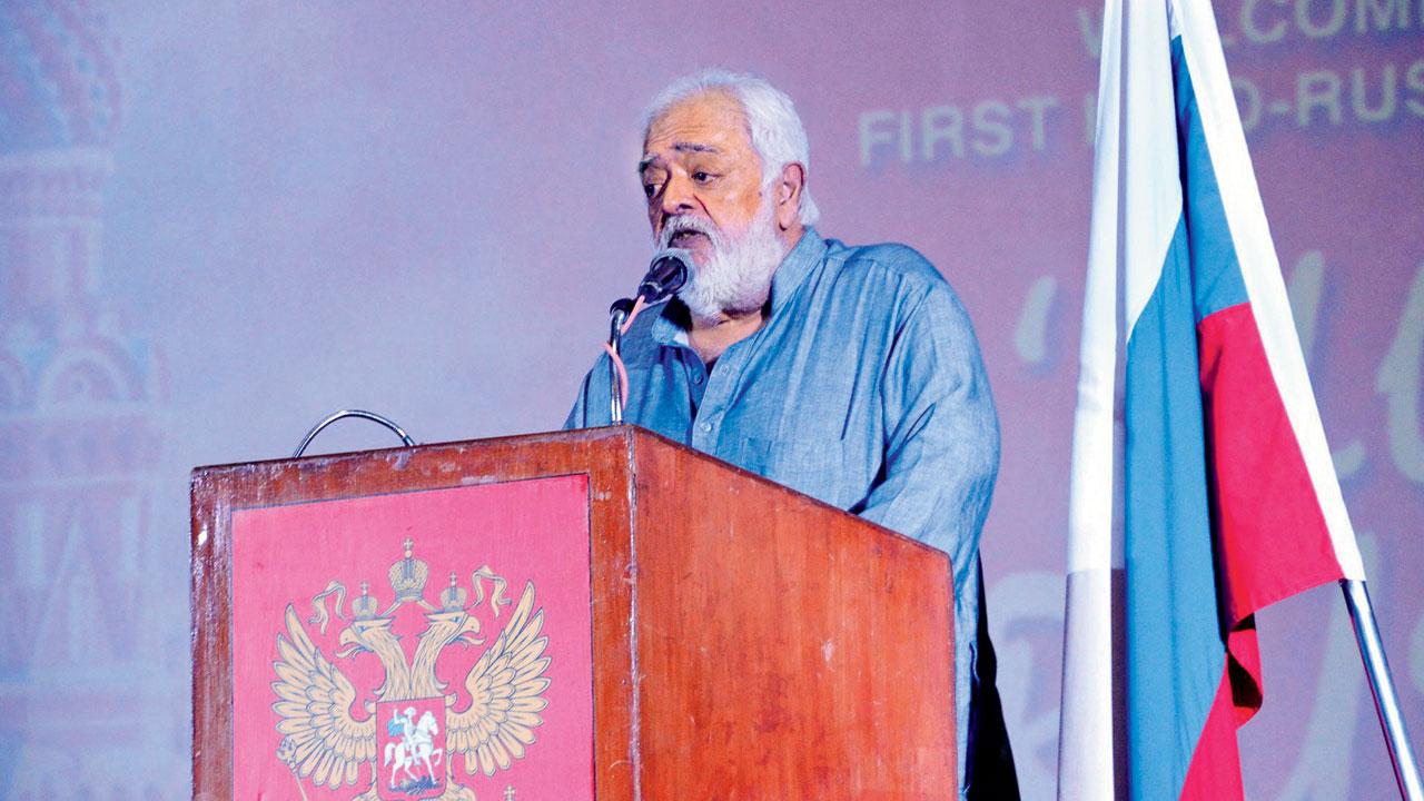 Rahul Rawail at the event. PIC COURTESY/RUSSIAN HOUSE IN MUMBAI