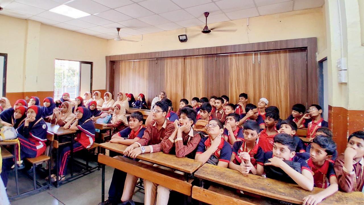 Students at a previous reading. PIC COURTESY/DEVANGANA MISHRA