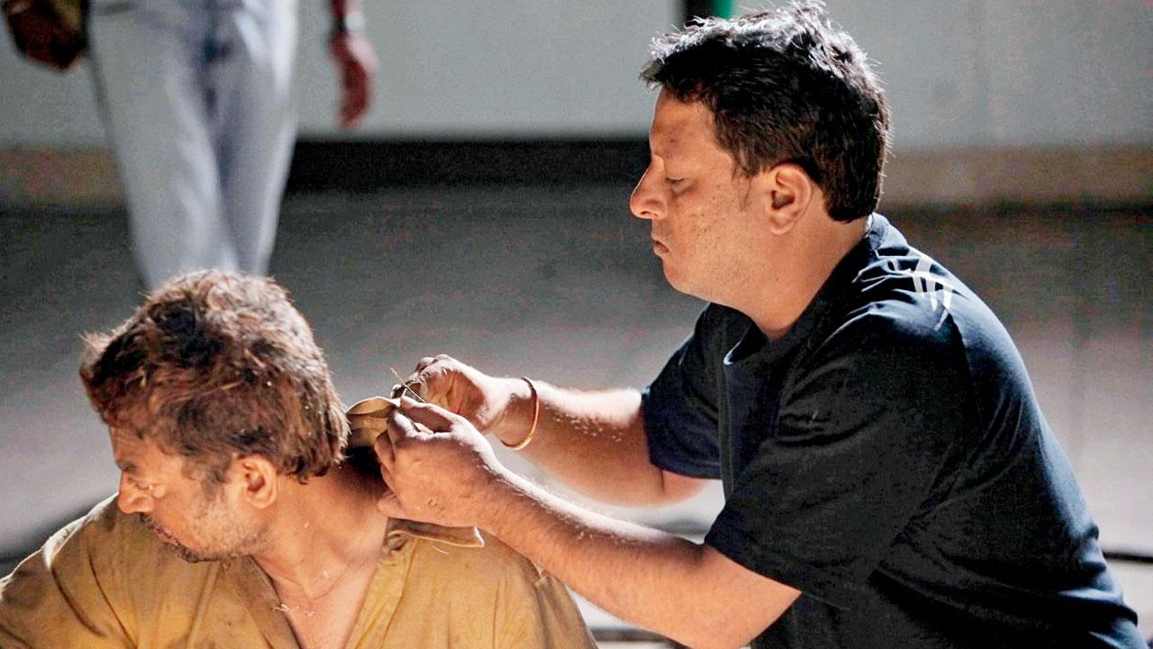 (L-R) The actor with director Tigmanshu Dhulia. Picture Courtesy/PR