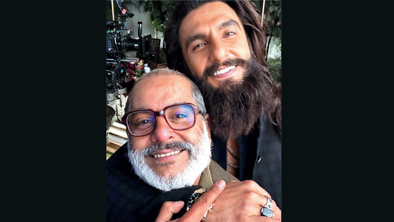 Gaurav Gera with Ranveer Singh on the set of &lsquo;Dhurandhar&rsquo;. Pics/Yogen Shah, AFP, Instagram