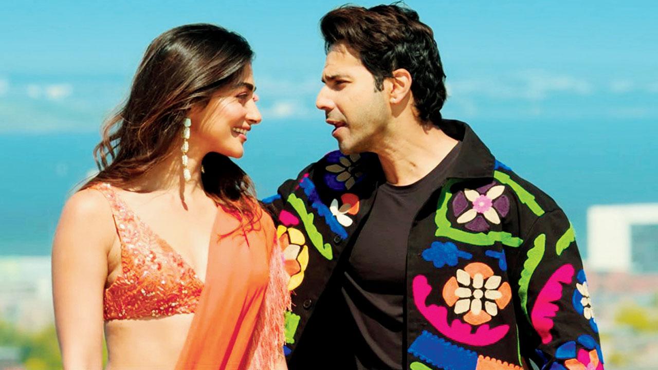 Pooja Hegde and Varun Dhawan in &lsquo;Chunnari Chunnari&rsquo; remix