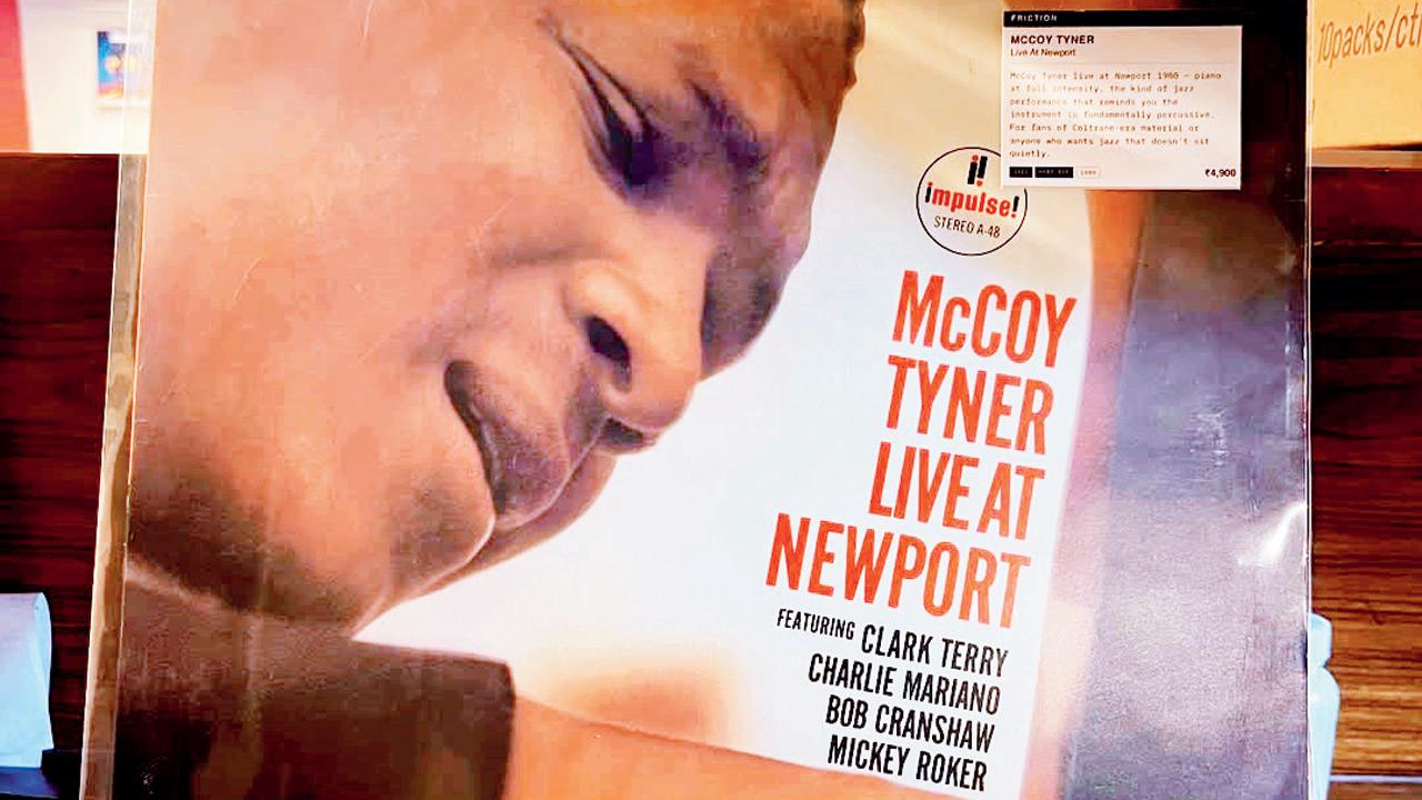 A vinyl record of McCoy Tyner Live at Newport