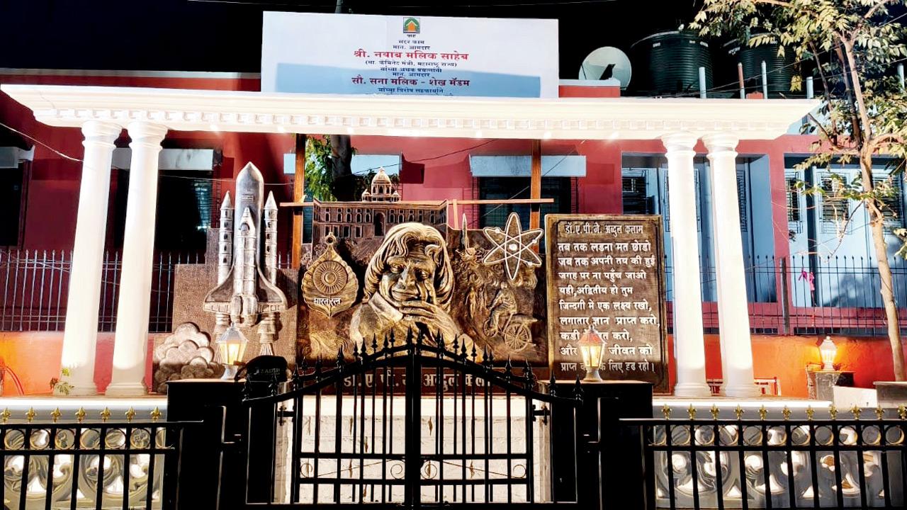 The installation after restoration by locals