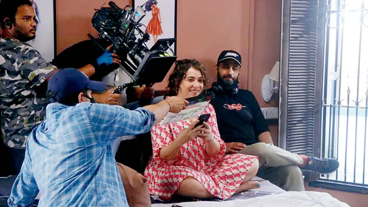 Maanvi Gagroo on the set of &lsquo;Heer Sara Aur Pondicherry&rsquo;