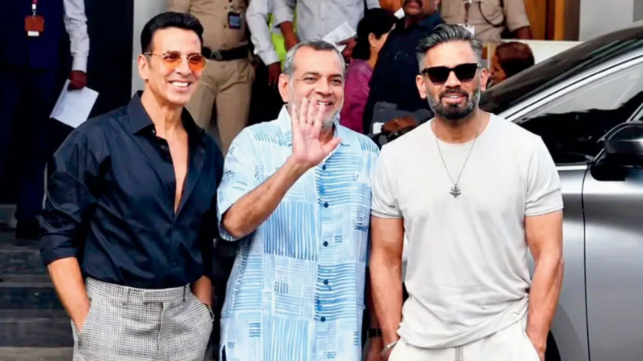 Akshay Kumar, Paresh Rawal and Suniel Shetty