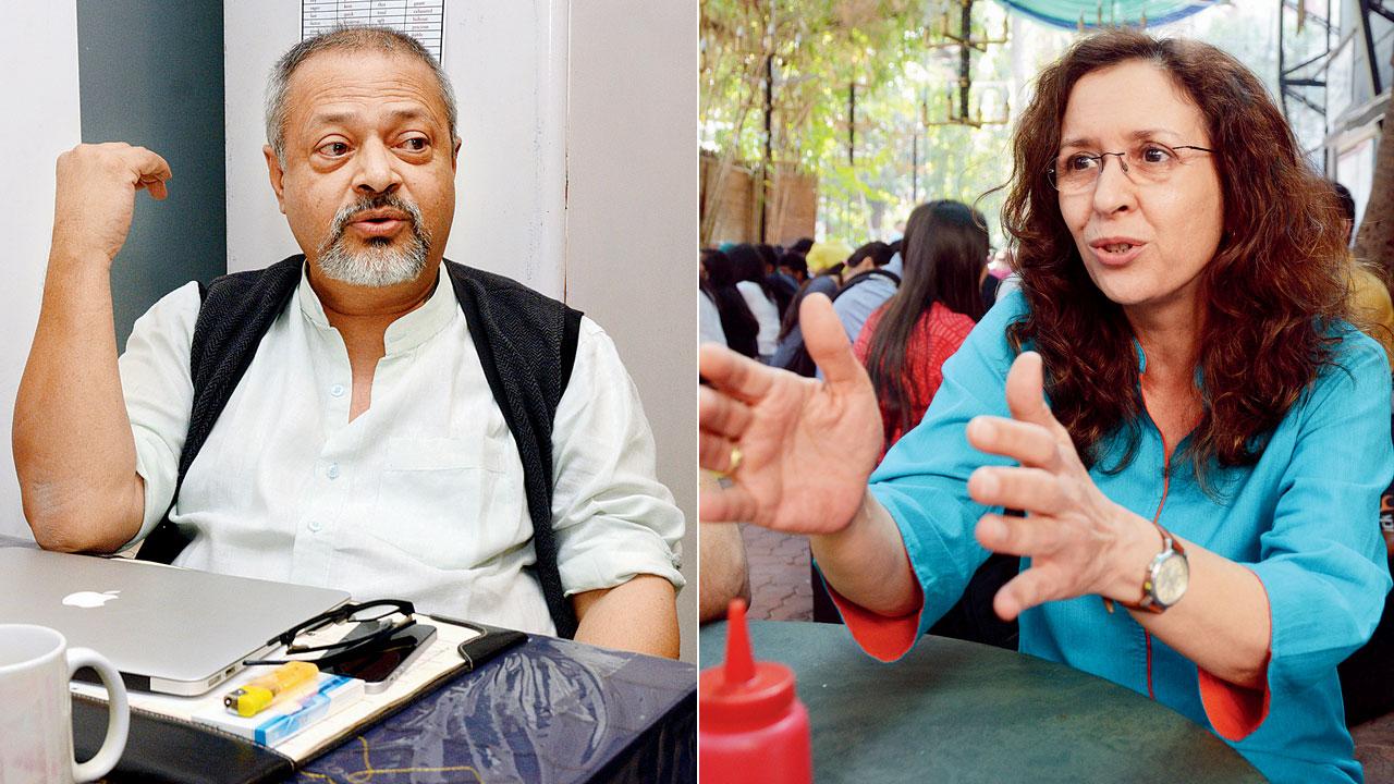 Sunil Shanbag; (right) Shernaz Patel. File pic