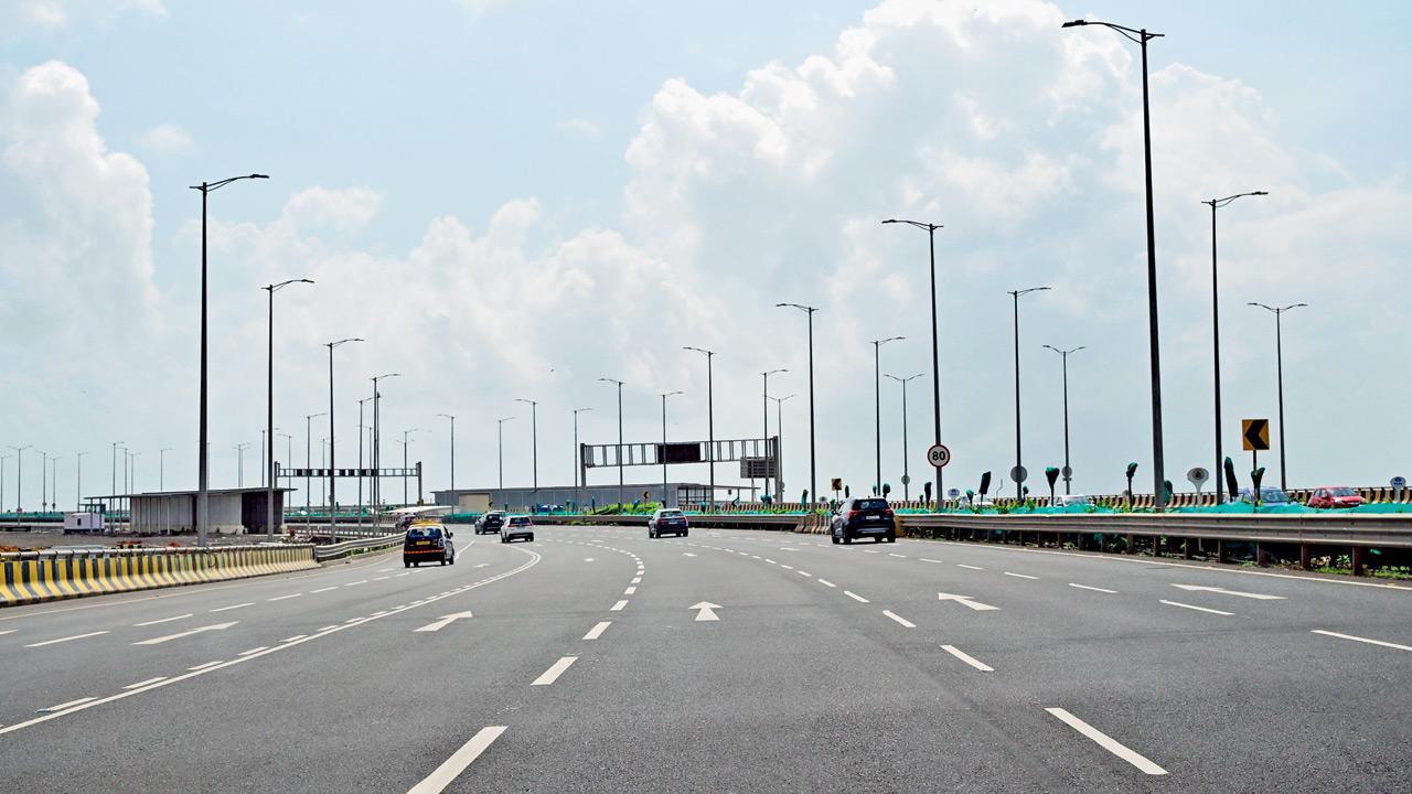 The Bandra-Worli Sea Link has largely remained free of the potholes and surface damage seen on several city roads. Pic/Shadab Khan