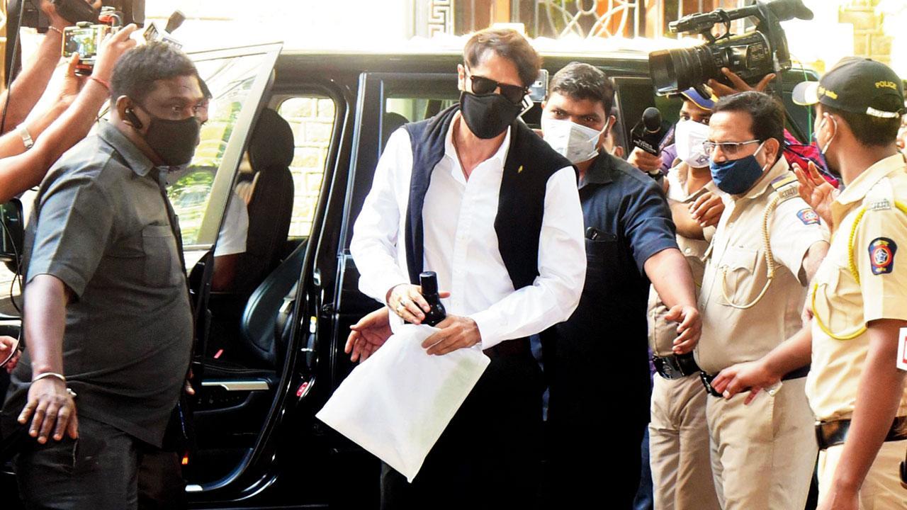 Arjun Rampal at the NCB office in November. File pic