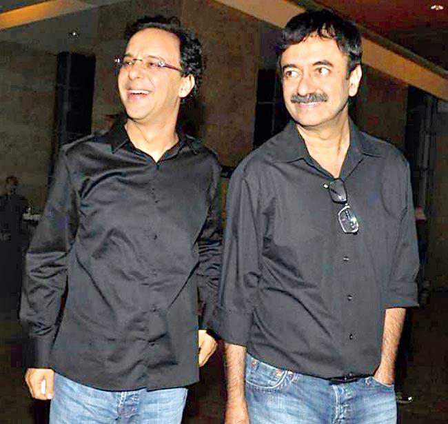 "Lage Rago Munnabhai" director Rajkumar Hirani and producer Vidhu Vinod Chopra