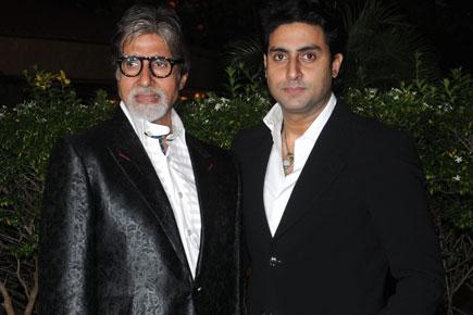 Big B had a boy's night out on marriage anniversary with Abhishek