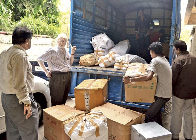Residents of Campa Cola society were seen packing their belongings after the Supreme Court ruled out their final plea last Tuesday. File pic