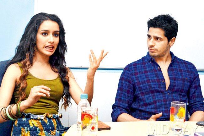 Shraddha Kapoor and Sidharth Malhotra. Pic/Datta Kumbhar
