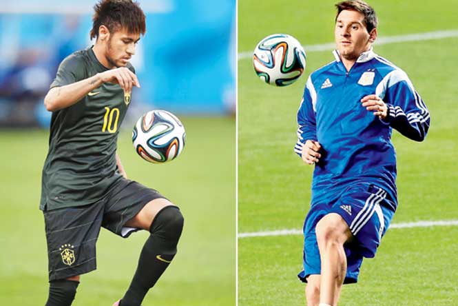 It will be Barca teammates Neymar vs Messi at this FIFA World Cup