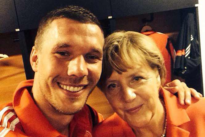 FIFA World Cup: Angela Merkel selfie delights Germany's Podolski 