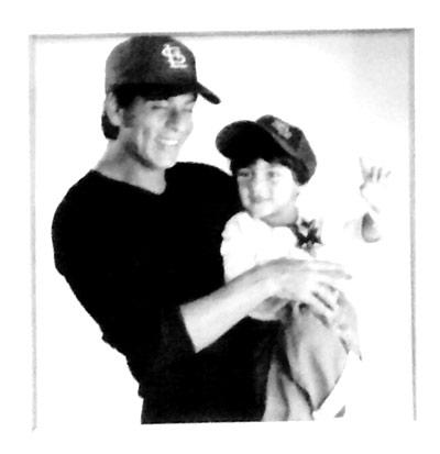 Shah Rukh Khan with his son Aryan. Picture courtesy his Twitter account @iamsrk