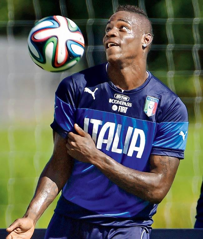 Italy will bank on striker Mario Balotelli to deliver the goods today. Pic/AFP