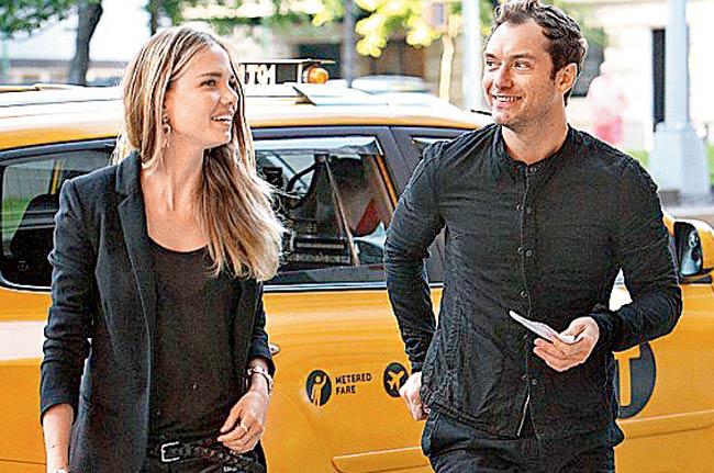 Jude Law (seen here with Rowntree) is known for winning back ex-lovers — he recently reunited with former fiancee Sienna Miller, despite  cheating on her with his kids