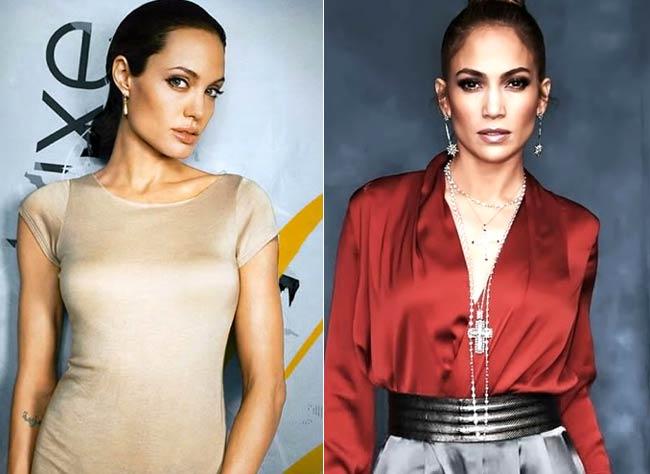 Angelina Jolie and Jennifer Lopez