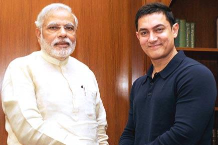 Aamir Khan and PM Narendra Modi discuss social issues