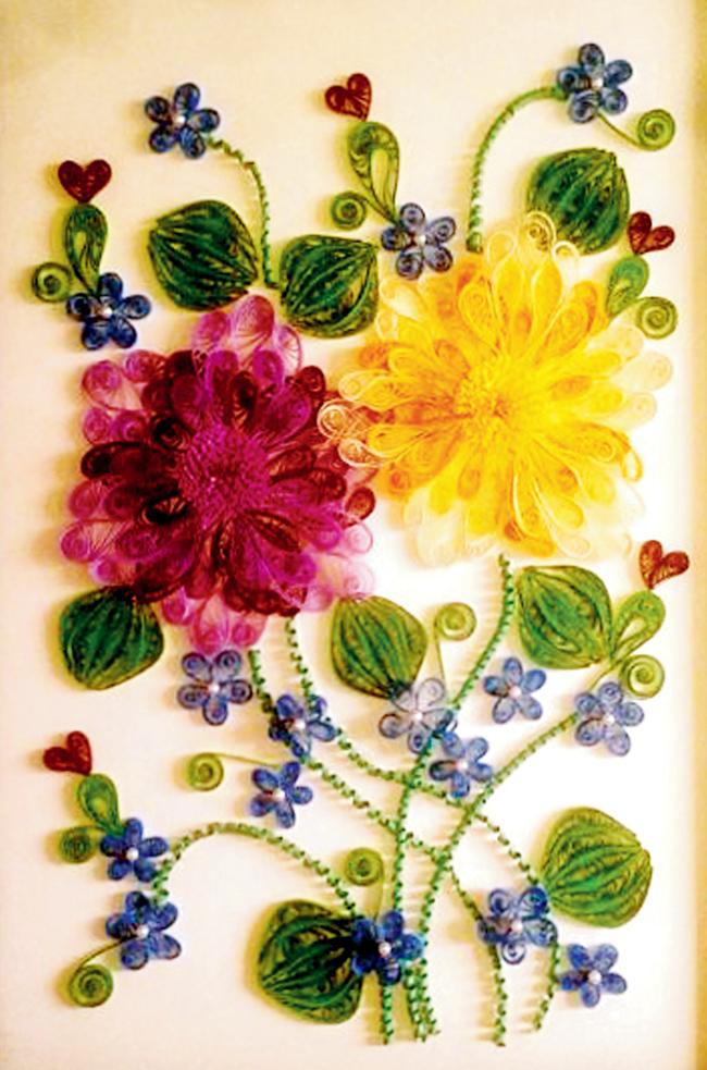 A frame of flowers by Anuja Kulkarni