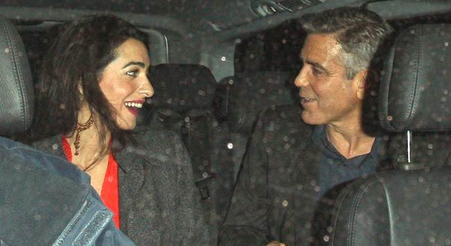 Amal Alamuddin and George Clooney