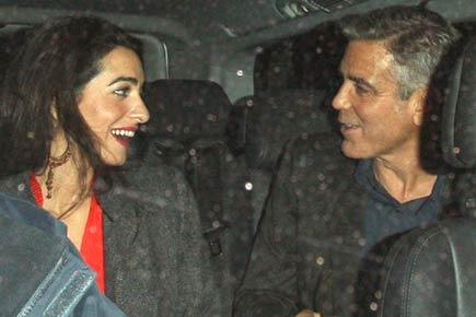 George Clooney meets fiance's mother