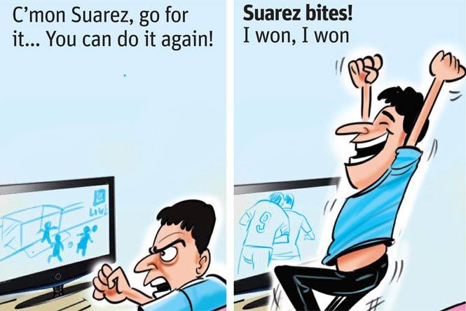 FIFA World Cup: Luis Suarez's bite makes Swede gambler a millionaire