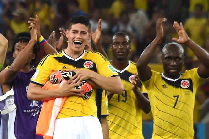 FIFA World Cup: Colombia beat Uruguay 2-0 to reach quarterfinal