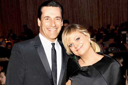 Amy Poehler credits Jon Hamm with calming her down before delivery
