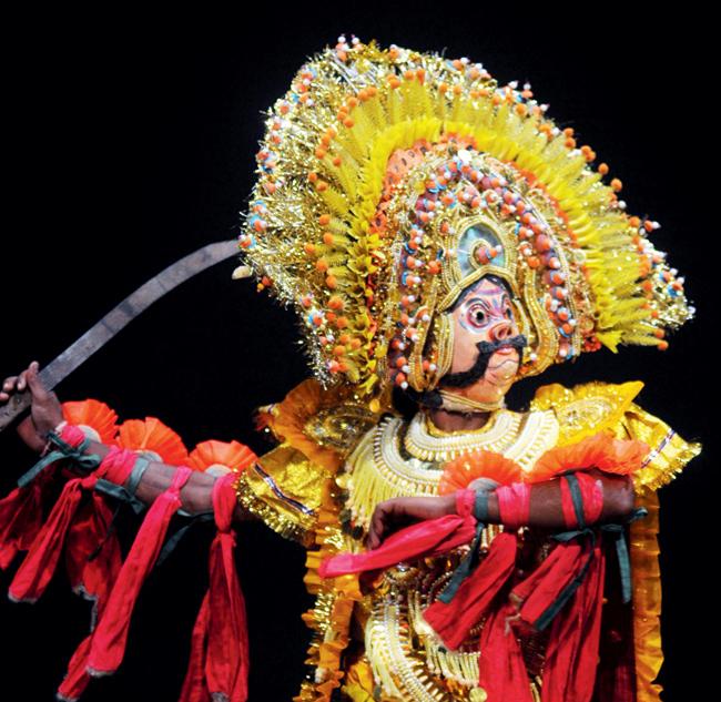 A stage performance based on Seraikela Chhau