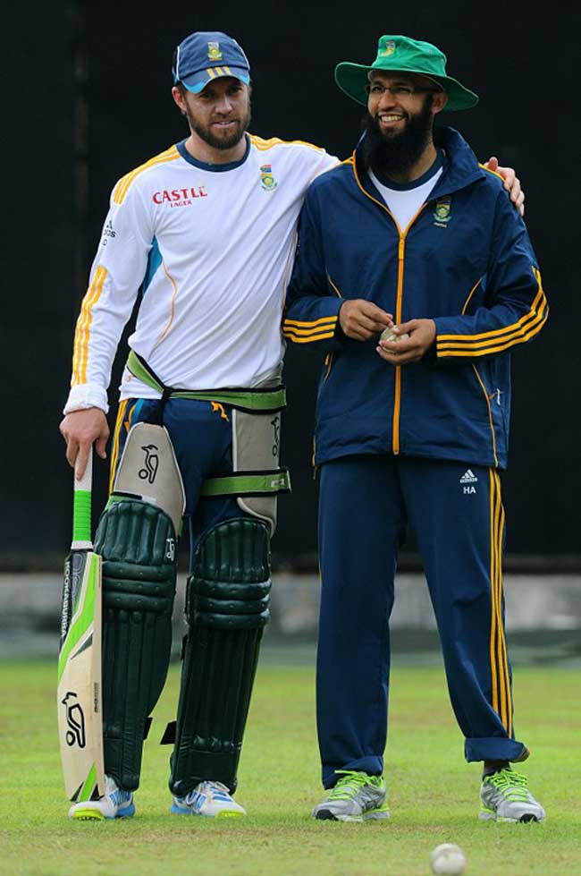 AB de Villiers and Hashim Amla