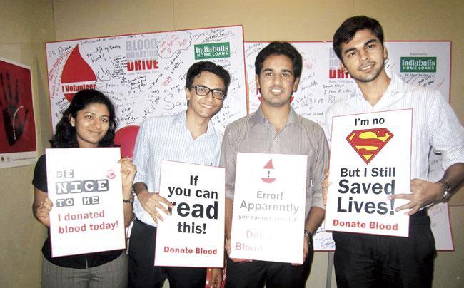 The Indiabulls Housing Finance Limited along with the BSES MG Hospital, Andheri held a blood donation drive yesterday at the Indiabulls Finance Centre in the city