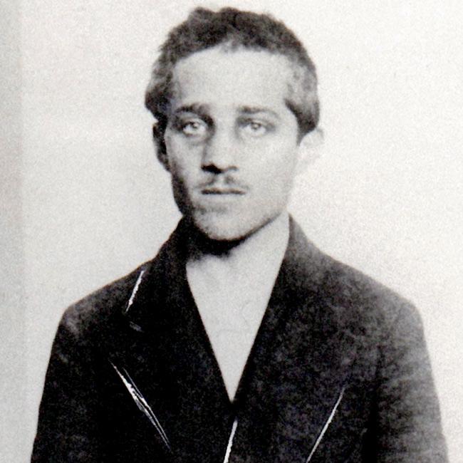 Bosnian-Serb Gavrilo Princip in his prison cell after his arrest.