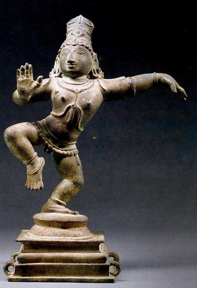 Bronze sculpture of Krishna