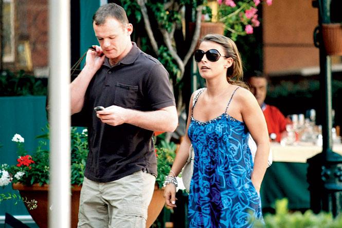 Coleen Rooney in tears as husband Wayne scores first World Cup goal