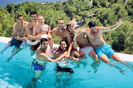 Novak Djokovic and mates party with blow-up doll