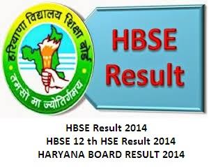 HBSE 12th HSE Result 2014