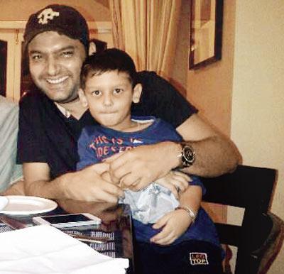 Kapil Sharma with his nephew Parikshit
