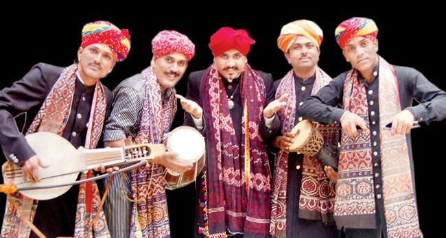 Kutle Khan (third from left) with the other members of The Kutle Khan Project