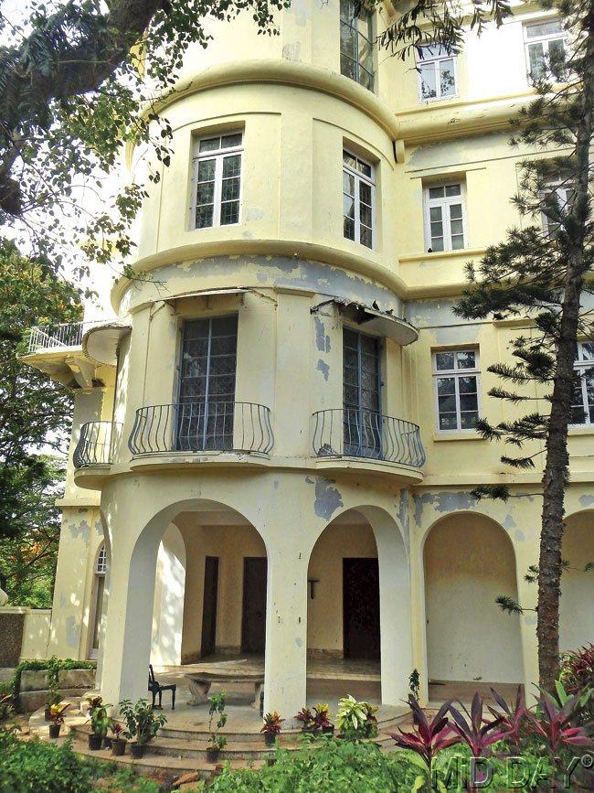 The Mehrangir bungalow was once resided by Homi Bhabha, the father of Indian nuclear programme. Pic/Suresh KK