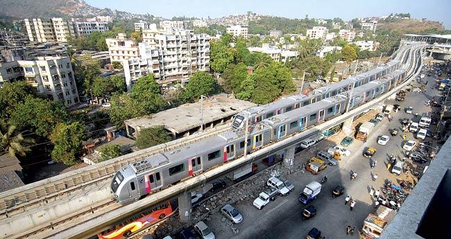 MMRDA officials said the issue of ticket prices would not prove to be an obstacle to opening the line to commuters. File pic