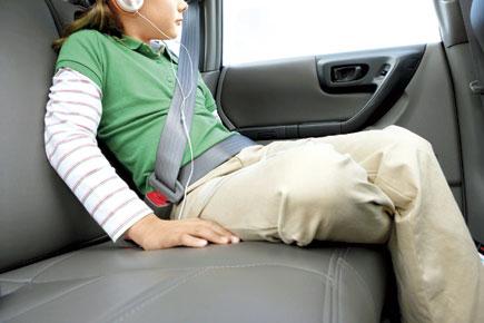 Auto body to kick-start drive to promote seat belts for backseat passengers