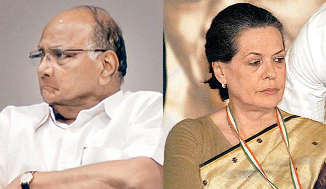 Sharad Pawar and Sonia Gandhi